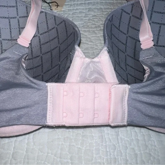 VICTORIA’S SECRET Padded Perfect Coverage Brand New Grey Pink 36D - Picture 7 of 8